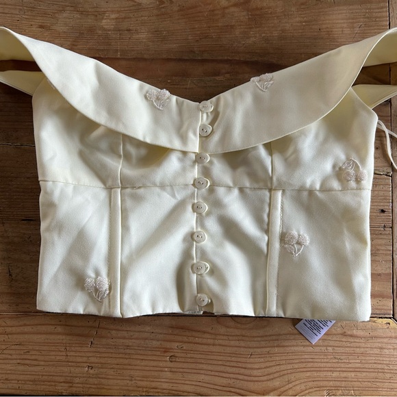 Nasty Gal cherry embroidered crop top - Picture 4 of 16